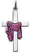 Draped Cross Necklace