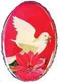 dove Christmas pin