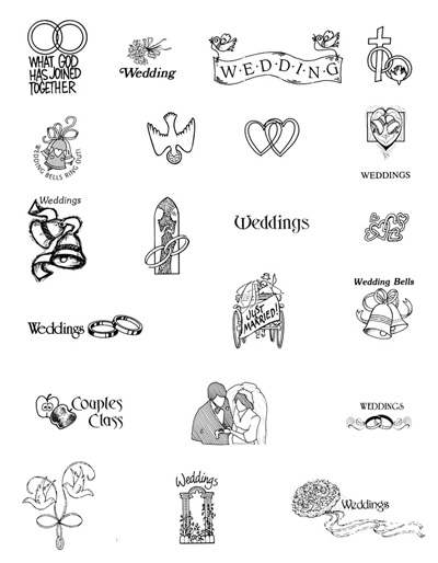 free wedding program clipart - photo #2