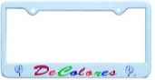 DeColores License Plate Frame Image