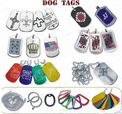 dog tags. Necklaces and Dog Tags