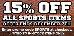 15% off order sports items