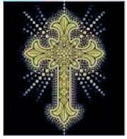 Gold Foil Cross Shirt