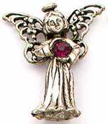 Birthstone Angels Pins Miracles Sterling Silver 