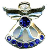 travel angel gold pin