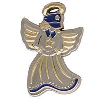 Pewter Policeman Guardian Angel Pin