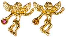 Birthstone guardian angel pin. Specify birthstone.
