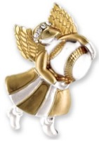 angel on cross necklace