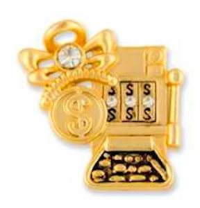 Angel slot machine pin