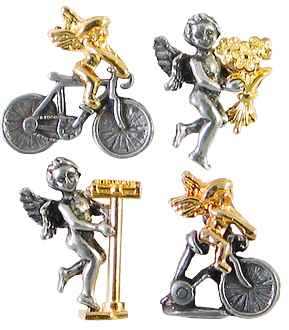 Bike, Get Well, Health Angel Pins