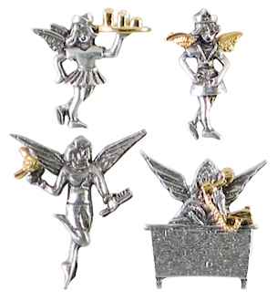 Nurse Angel, Waitress Angel, Secretary, Hairdresser Angels