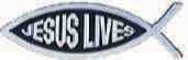Jesus Lives Fish Emblem