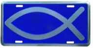 Christian fish licence plate