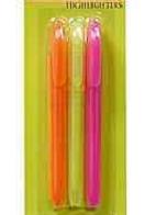 3 Bible or book highlighter markers pens. Wet ink. Bible highlighters. Pastel colors