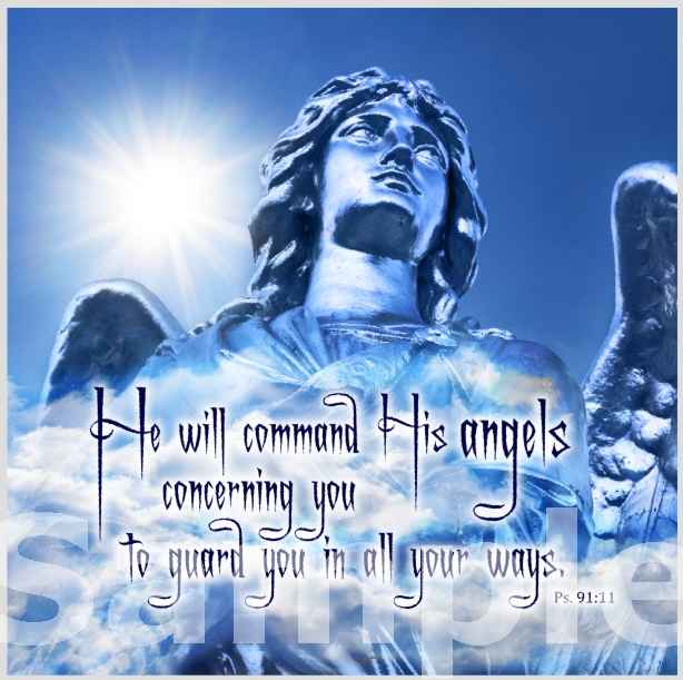 Angels Guarding You on Stretched Canvas