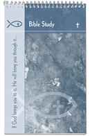 Bible Spiral note pad - Sheets in spiral pad opens flat for easier note taking. - 5 x 8