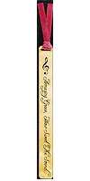 Amazing Grace bookmark.  Gold plated inspirational music bookmark with engraved inscription: Amazing Grace large 3/4 x 6
