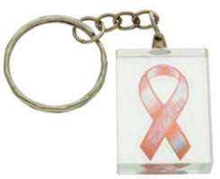 Breast Cancer Lucite Key Chain  