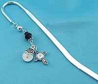 Mustard Seed and Cross Metal hook Bookmarks gold with 6-1/2insertion crook hook for your bible. Page markers.