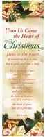 Christmas Bookmark  Unto Us Came the Heart of Christmas 