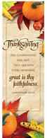 Thanksgiving Faithfulness Bookmarks with Pumkin