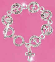 Chain linked Christian bracelet