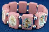 Stretch Pink Angels Bracelet 