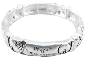 Prayer is the Answer Stretch Bracelet 