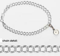 Sterling Silver links Mustard Seed Bracelet 