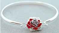 Rose Bangle Bracelets