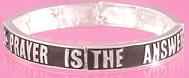 prayer is the answer bracelet