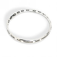 With God all things are possible bracelets