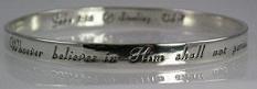 John 3:16 bracelet sterling