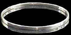 Sterling Flat Bangle Bracelet