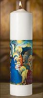 Christmas Adoration of the Magi Christ Large Candle