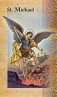 4908 St. Michael-Mini Lives of The Saints Card