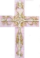 Scrolled Metal Wall Cross