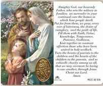 Holy Family Prayer Card