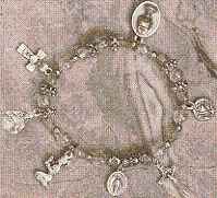 Catholic Confirmation White Bracelet