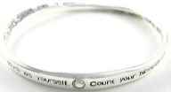 Count your blessings twisyed silver bracelet