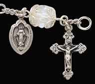 Sterling Crystal Rosary Bracelet Image