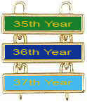 Cross and Crown year bars gold twenty thirty