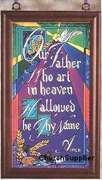 Father glass painting