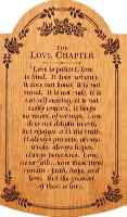Large Love Chapter Carved Tablet  