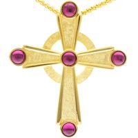 Gold Plated Trinity Pectoral Cross