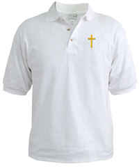 Gold Cross golf shirt