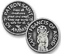 St Francis Coins pewter
