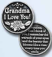 Grandma, Aunt, GodFather I Love You Coins