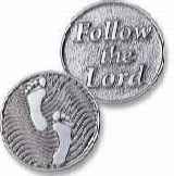 footprints coin silver
