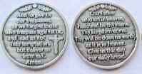 Our Father Prayer Coin Catholic  